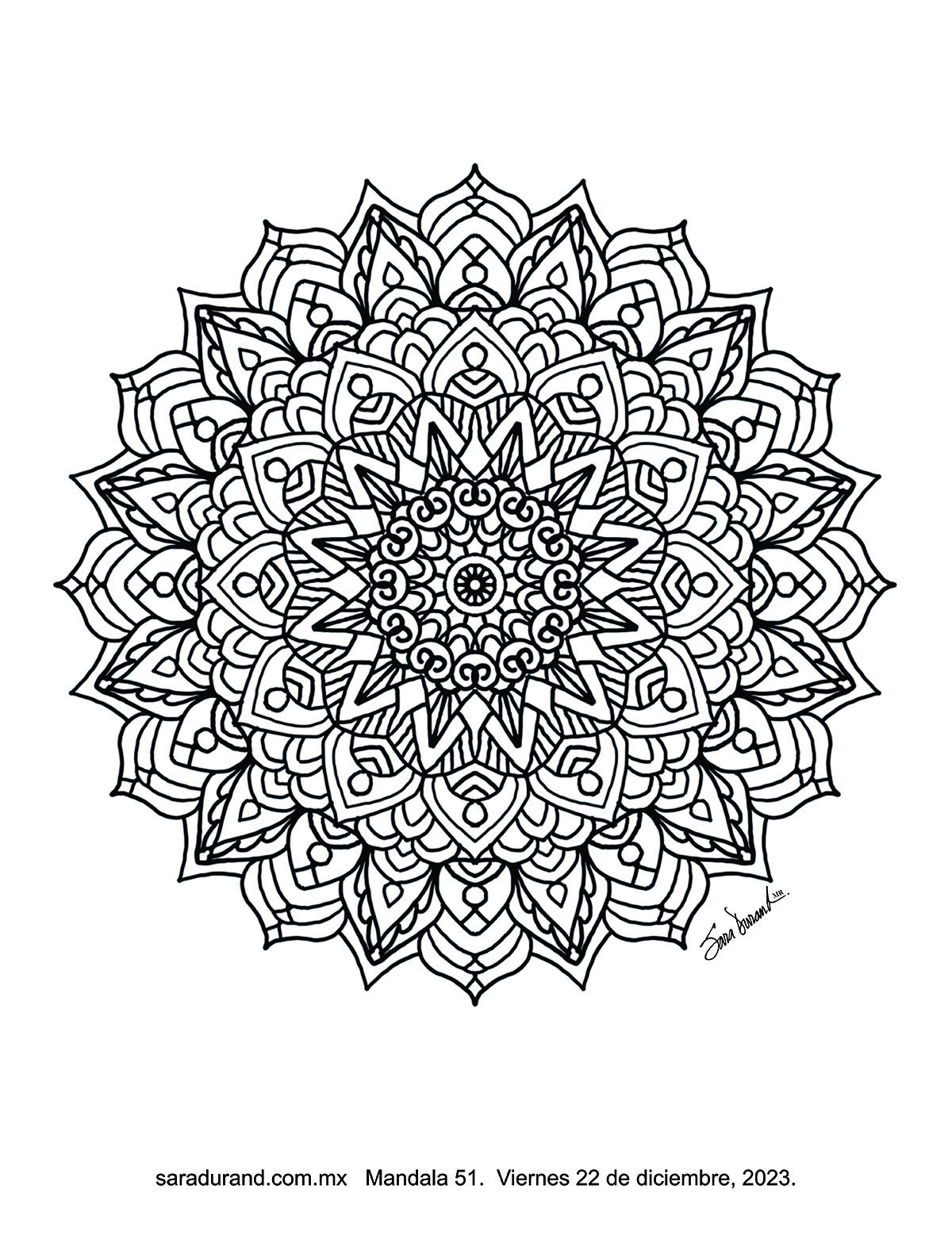 ES VIERNES-mandala 051- 22 de diciembre 2023